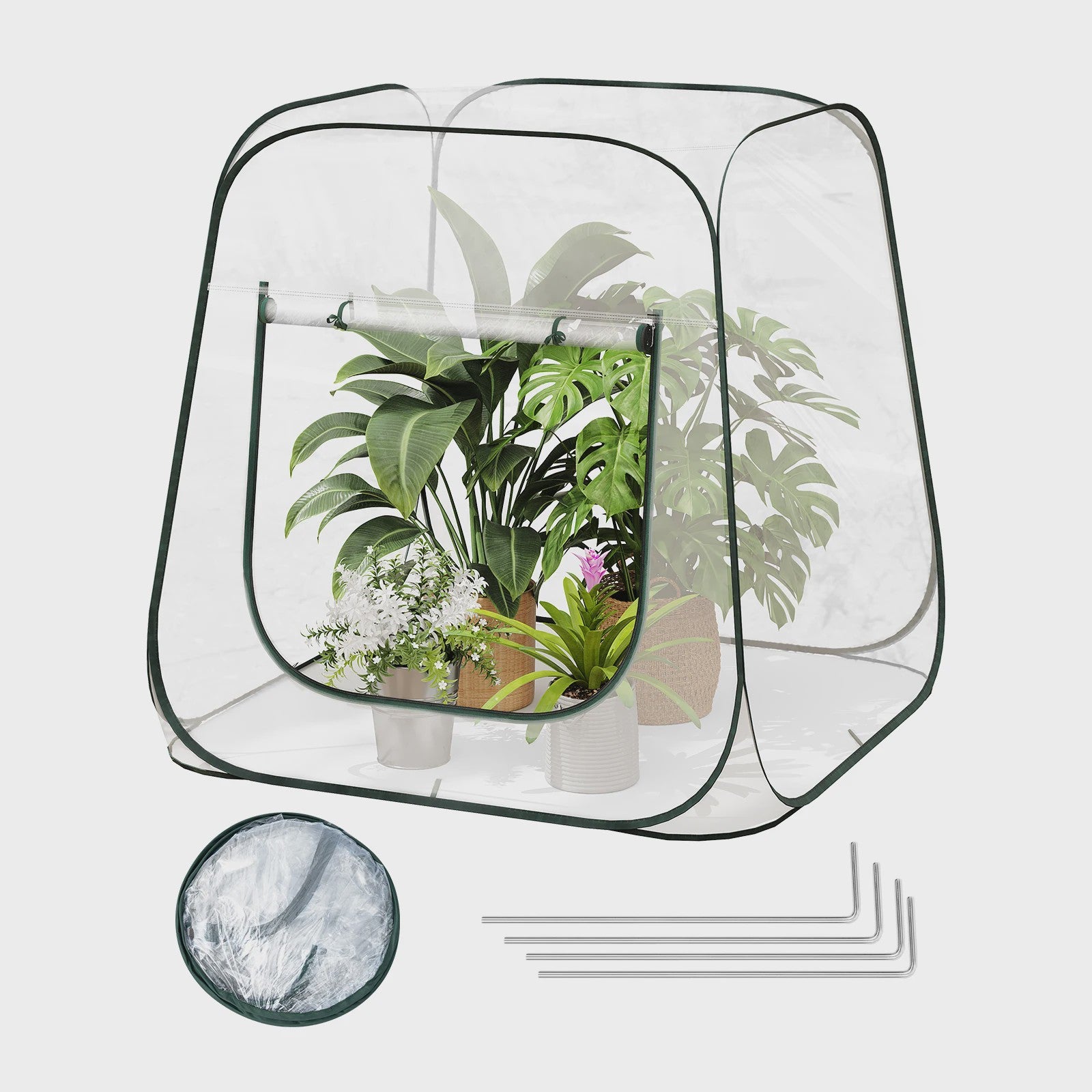 Pop-Up Mini Kas voor Planten - Bescherming tegen Vorst & Weer - Buiten & Binnen
