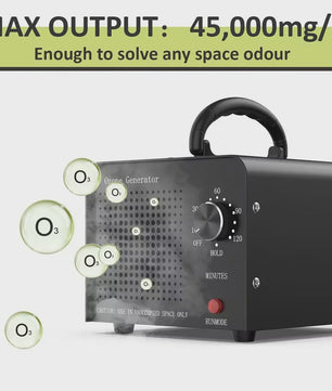 Krachtige Ozon Generator 60000mg/h - Luchtzuiveraar voor Huis, Kantoor & Auto