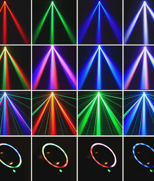 U'King Mini 30W Moving Head Spot Beam LED 4IN1 RGBW Strobe DMX Geluidsgestuurd DJ Verlichting