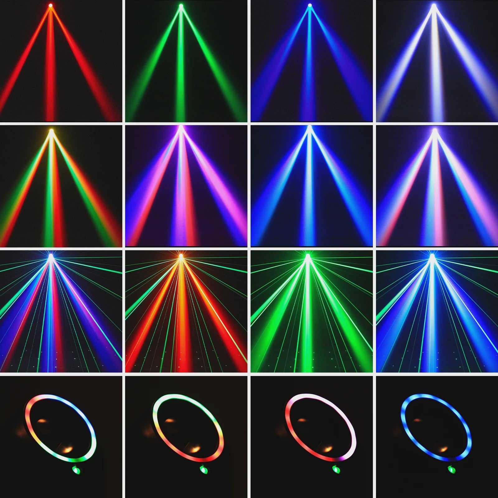 U'King Mini 30W Moving Head Spot Beam LED 4IN1 RGBW Strobe DMX Geluidsgestuurd DJ Verlichting