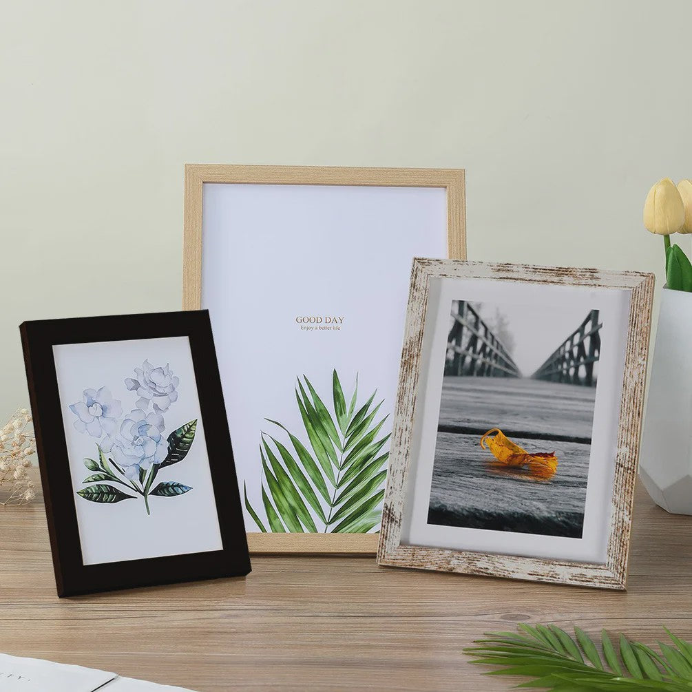 Houten Fotolijst - Ophangbaar & Staand - Diverse Maten (10x15 t/m A4)
