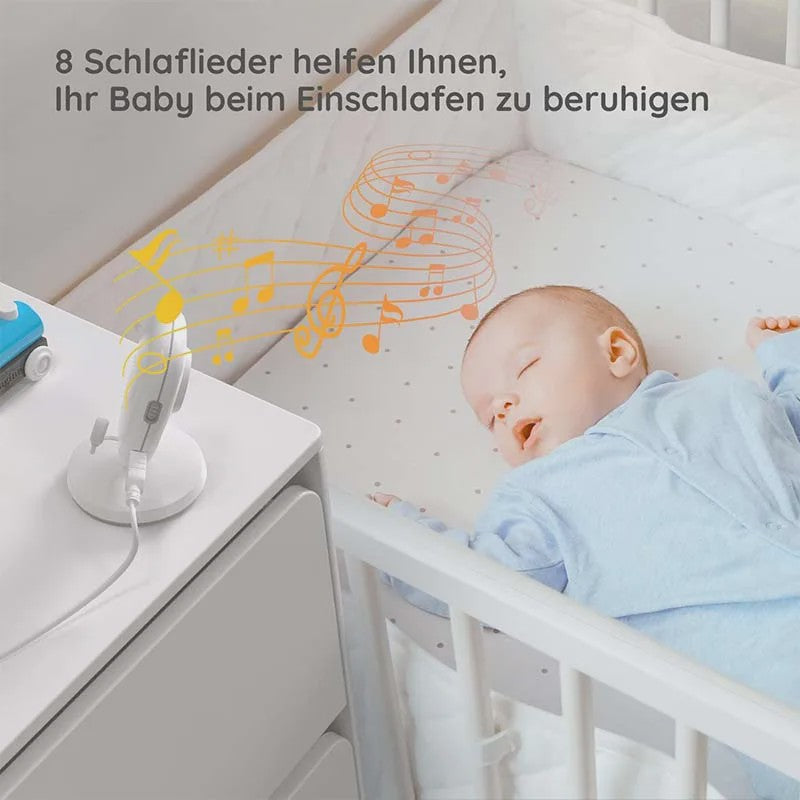 Boifun Babyfoon met Camera: 3.2" LCD, Nachtzicht, VOX & Temperatuurmeter