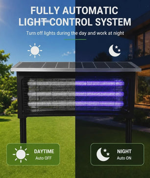 Solar Muggenlamp met UV-licht en USB/Zonne-energie - IPX5 Waterdicht
