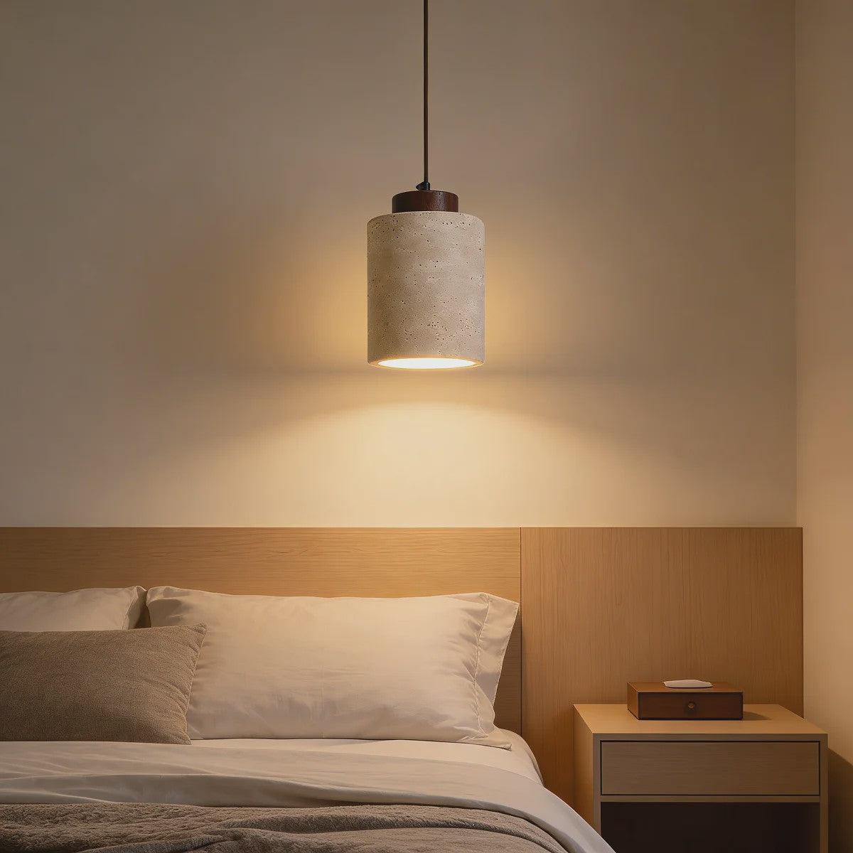Luxe Travertin Hanglamp in Japanse Stijl - Sfeervolle Verlichting voor Keuken en Woonkamer