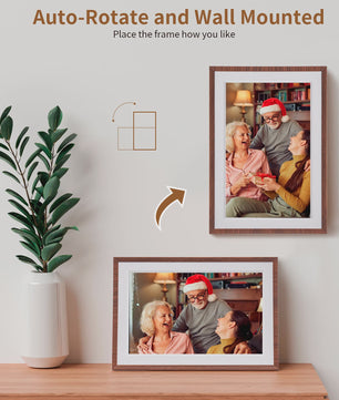 Frameo 10.1" HD WiFi Digitale Fotolijst - Cloud Smart, 32GB Opslag, IPS Touchscreen
