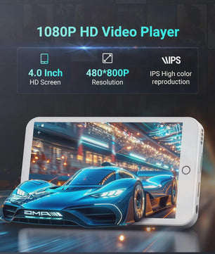 Android MP3/MP4 Speler 32GB/96GB met Bluetooth, WiFi & 4" Touchscreen