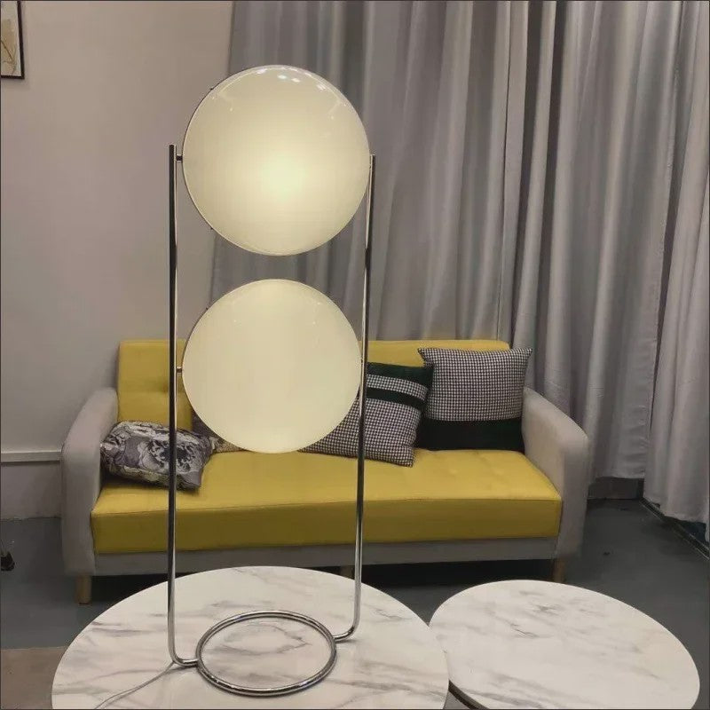Moderne Witte Acryl Ronde LED Vloerlamp voor Woonkamer & Slaapkamer