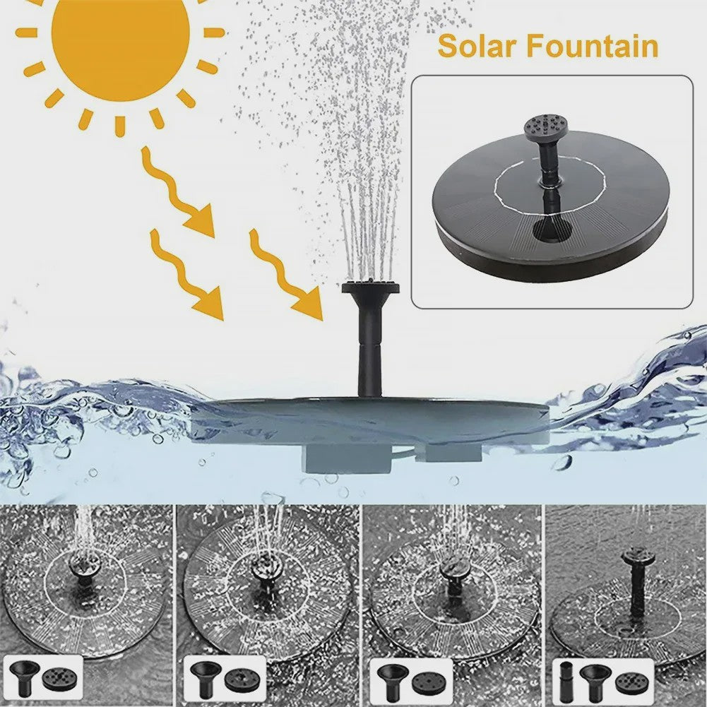 Drijvende Solar Fontein Pompen (13/16/18cm) - Verfraai Vogelbad & Tuinvijver