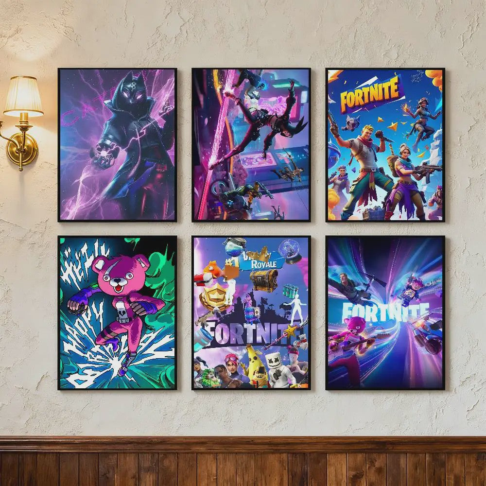 Fortnite Game Poster Canvas Print - Anime Stijl Wanddecoratie