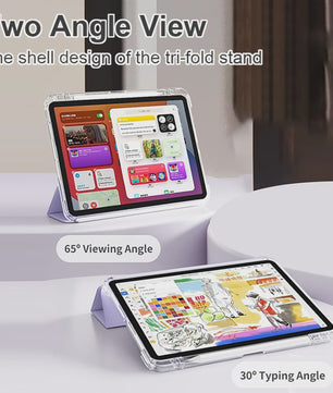 Transparante iPad Hoes met Potloodhouder & Stand - Geschikt voor iPad Air, Pro, Mini, 10.2, 9.7 inch