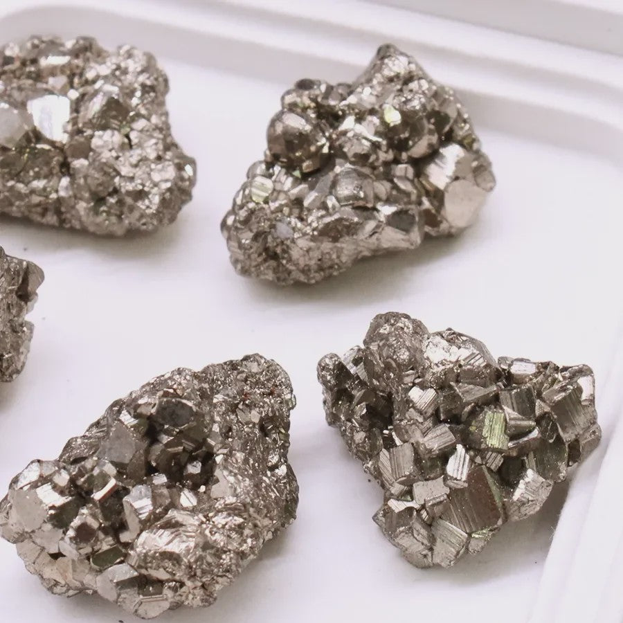 Natuurlijke Peru Pyriet Kristal Cluster - Uniek Mineraal voor Huisdecoratie & Energie
