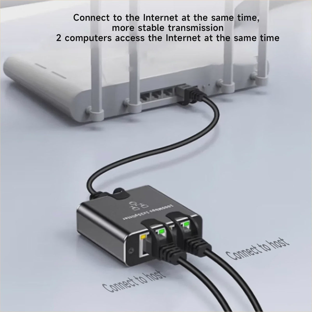 Gigabit Ethernet Splitter 1000Mbps - Breid uw netwerk uit naar 4 apparaten