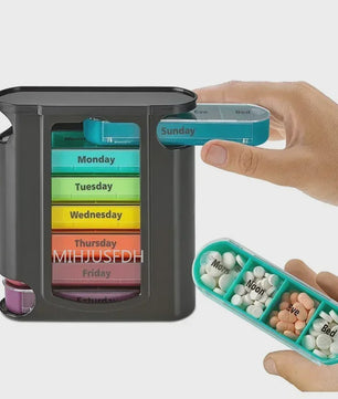 7-Dagen Pillendoos Organizer - 28 Vakjes voor Medicijnen & Supplementen - Ideaal voor Reizen