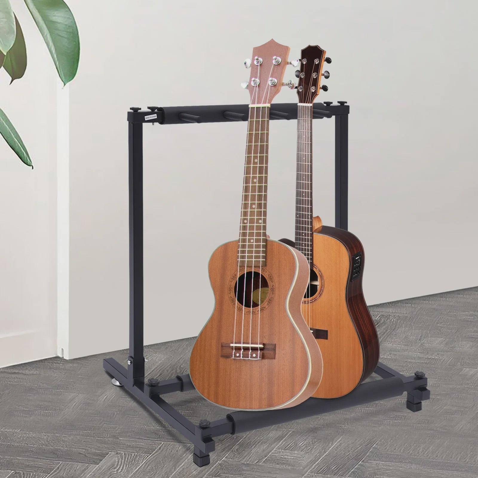 3-delige Gitaarstandaard - Opvouwbaar - Voor Gitaar & Basgitaar