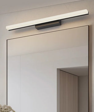 Moderne LED Spiegelverlichting Wandlamp - RVS Zwart/Zilver