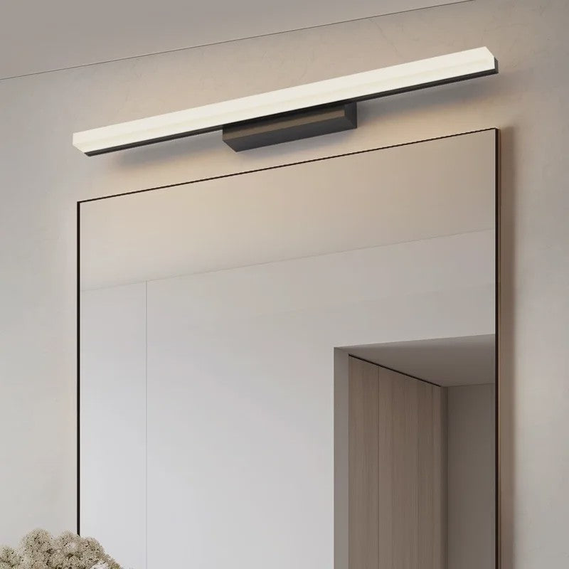 Moderne LED Spiegelverlichting Wandlamp - RVS Zwart/Zilver