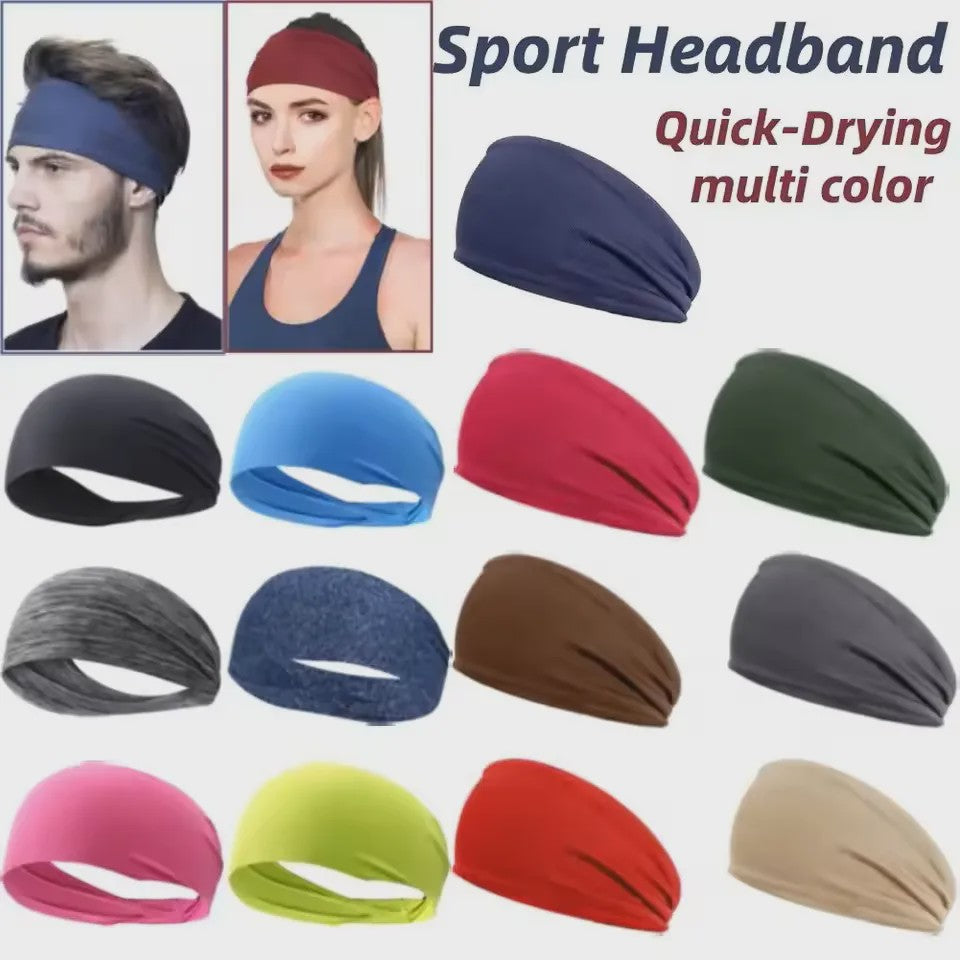 Sport Hoofdband - Zweetabsorberend & Antislip voor Mannen en Vrouwen