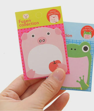 8 Delige Set Schattige Dieren Sticky Notes - Panda, Kat, Varken & Meer