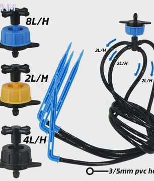 AZNM Druppelsysteem Kit 10-100M - Automatische Watergift voor Planten & Kas
