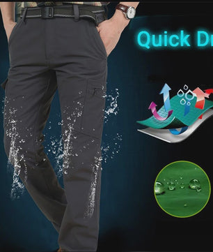 Herfst/Winter Heren Cargo Broek - Lichtgewicht, Waterdicht & Sneldrogend