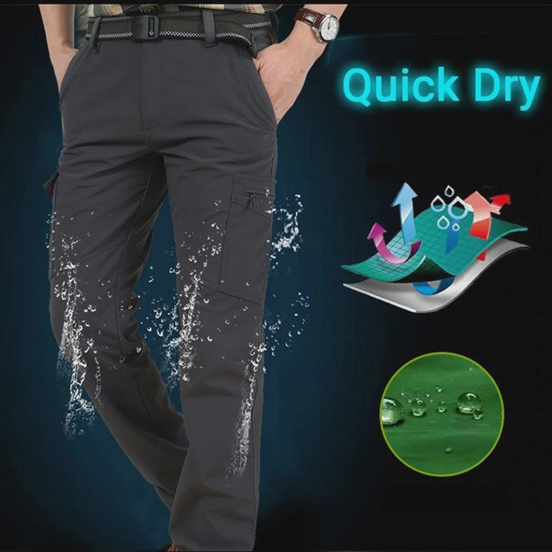 Herfst/Winter Heren Cargo Broek - Lichtgewicht, Waterdicht & Sneldrogend