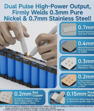 Awithz UK3 Draagbare Batterij Spot Lasapparaat - 10000mAh DIY Lithium Batterij Pack Lasgereedschap