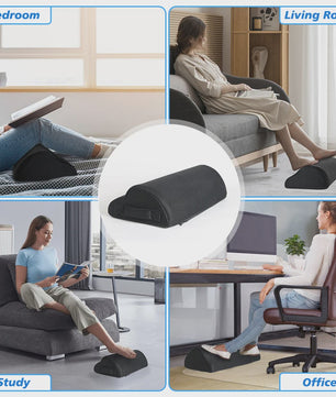 Ergonomisch Memory Foam Voetenbankje - Onder Bureau Voetensteun voor Comfort & Beenverhoging
