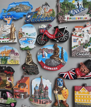 Set Koelkastmagneten: Wereldsteden & Iconische Locaties - Ibiza, Londen, Rome, Thailand & Meer