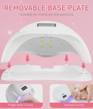Professionele UV LED Nageldroger - 24 LEDs, 4 Timers, Draagbaar