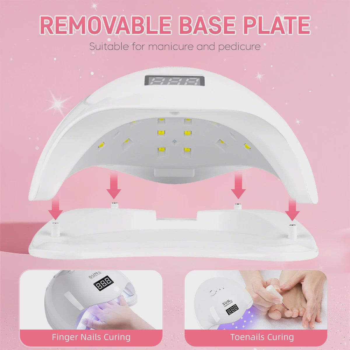 Professionele UV LED Nageldroger - 24 LEDs, 4 Timers, Draagbaar