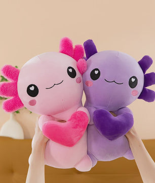 Zachte Axolotl Pluche Knuffel - Verkrijgbaar in 4 Kleuren, Perfect Cadeau