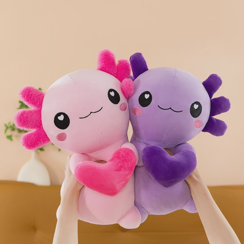 Zachte Axolotl Pluche Knuffel - Verkrijgbaar in 4 Kleuren, Perfect Cadeau