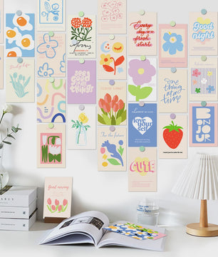 30x Esthetische Collage Posters Set - Trendy Wanddecoratie voor Meisjes & Vrouwen