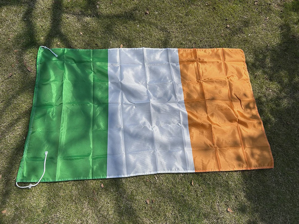 Ierse Vlag 90x150cm - Polyester Vlag van Ierland voor Binnen en Buiten
