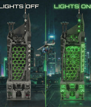 Oscorp Tower Bouwstenen Model Kit met Verlichting - 6375 Delen - Creatief Speelgoed