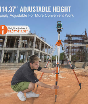 VEVOR Laser Level Statief: Robuust, Verstelbaar Hoogte Statief met Waterpas & Diffusielimiet