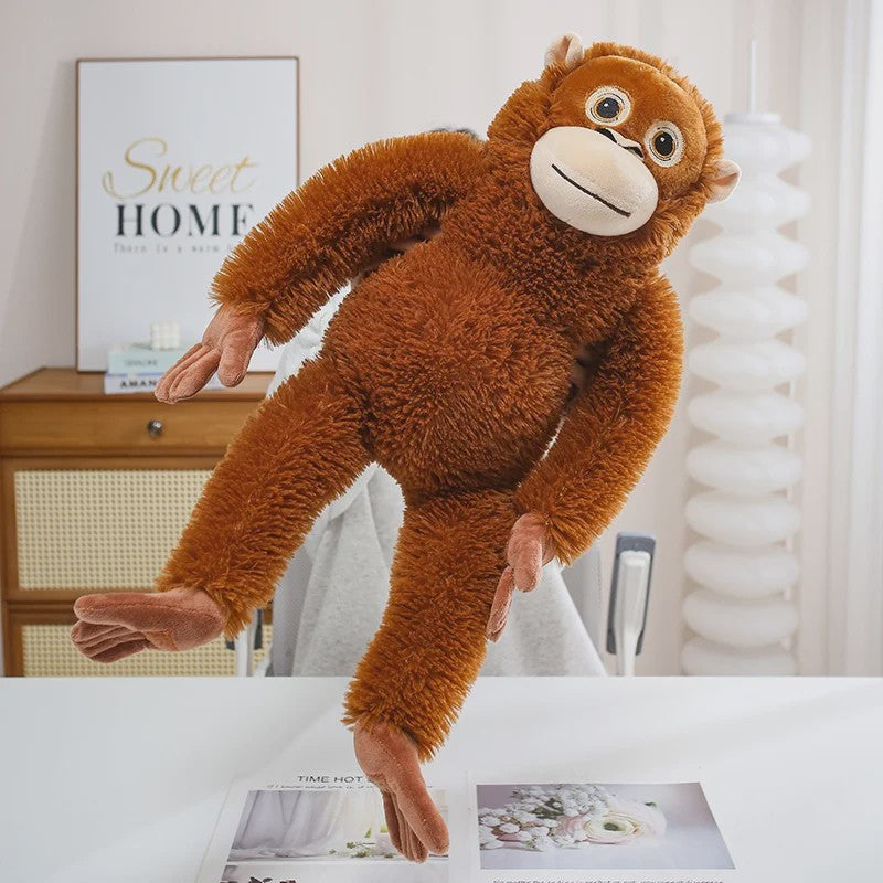 Zachte Pluche Aap Knuffel - Gorilla, Chimpansee, Orang-oetan - 30-90cm - Cadeau & Decoratie