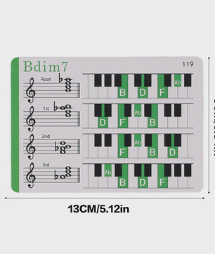 Piano Akkoorden Flashcards - Leer Muziek & Akkoorden Snel en Makkelijk