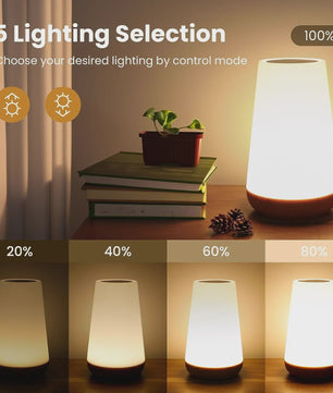 Draagbare Nachtlamp RGB Kleurrijk met Afstandsbediening & Touch Bediening - USB Oplaadbaar