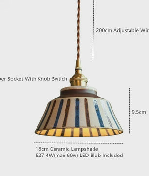 Moderne Scandinavische Keramische Hanglamp - LED - 4W - Sfeervolle Verlichting voor Woonkamer, Eetkamer & Slaapkamer