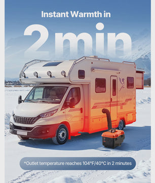 8KW Diesel Luchtverwarmer 12V/24V met Afstandsbediening - Stil en Krachtig voor Camper, Vrachtwagen, Garage