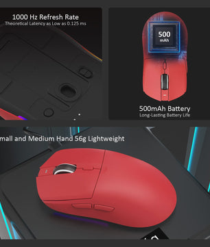 AJAZZ AJ139 V2 MC Ergonomische Gaming Muis - Lichtgewicht, Hoge Nauwkeurigheid & Tri-Mode Connectiviteit