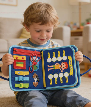 Montessori Busy Board: Educatief Reis- en Activiteitenspeelgoed voor Peuters - Fijne Motoriek & Vroege Educatie