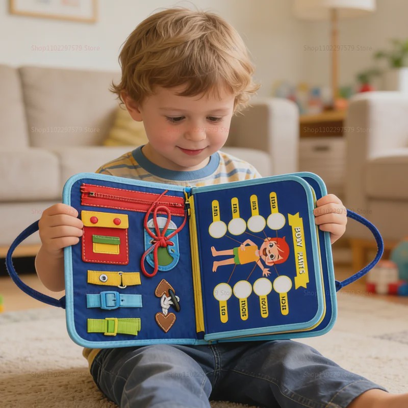 Montessori Busy Board: Educatief Reis- en Activiteitenspeelgoed voor Peuters - Fijne Motoriek & Vroege Educatie