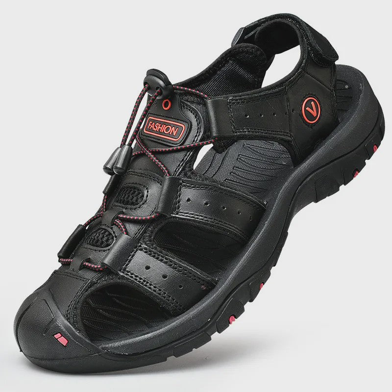 Leren Heren Sandalen - Comfortabele Zomer Schoenen voor Strand en Casual Gebruik (Maat 38-48)