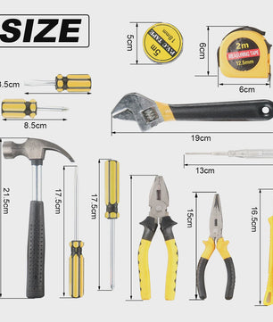 Complete Gereedschapskist Set - 8-13 Delig Huishoudgereedschap voor Auto- en Huisreparaties
