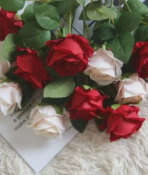 Kunst Rozen Takken - Realistische Kunstbloemen voor Bruiloft & Decoratie (1, 5, 10, 20 stuks)
