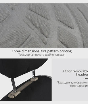 Universele Autostoelhoes Set met Bandenspoor Patroon - Duurzaam & Comfortabel