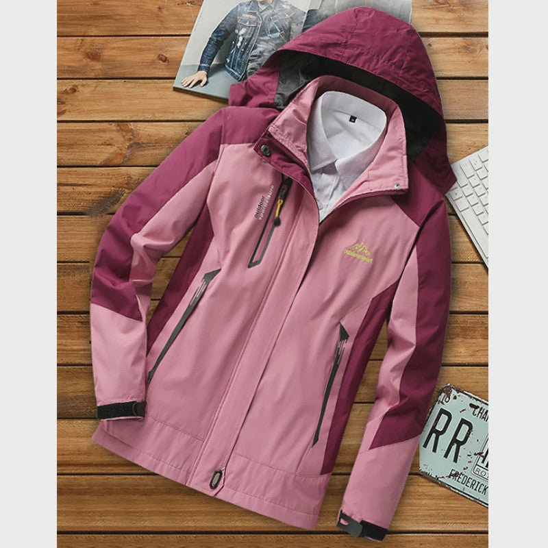 Dames Waterdichte Outdoor Jas - Winddicht & Ademend voor Wandelen, Kamperen & Reizen