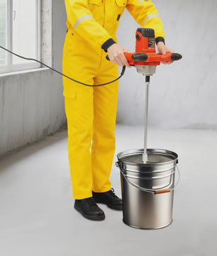 Krachtige Elektrische Betonmolen 1500W - 6 Snelheden, Draagbaar & Handheld voor Cement, Mortel & Gips